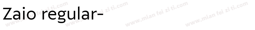 Zaio regular字体转换
